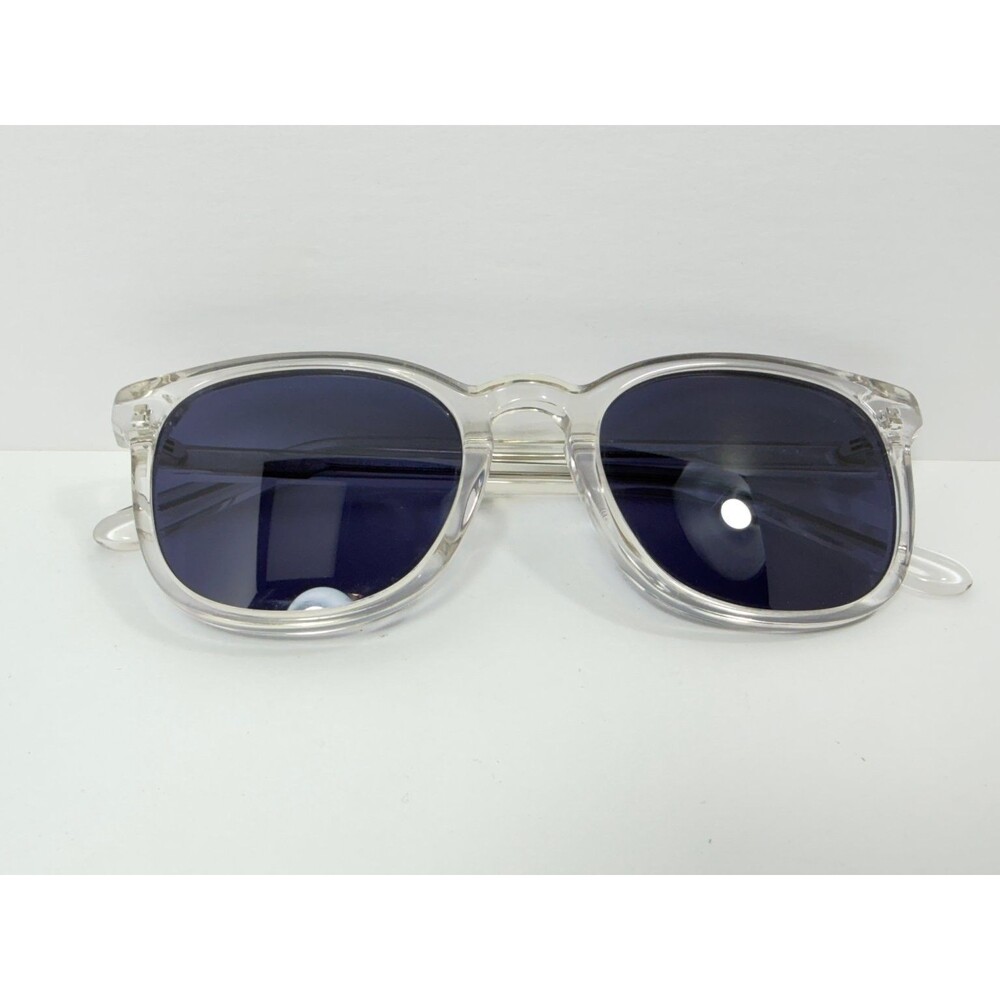 Madewell Sunglasses Women's Clear Frame Blue Lenses UV Protection Square Style